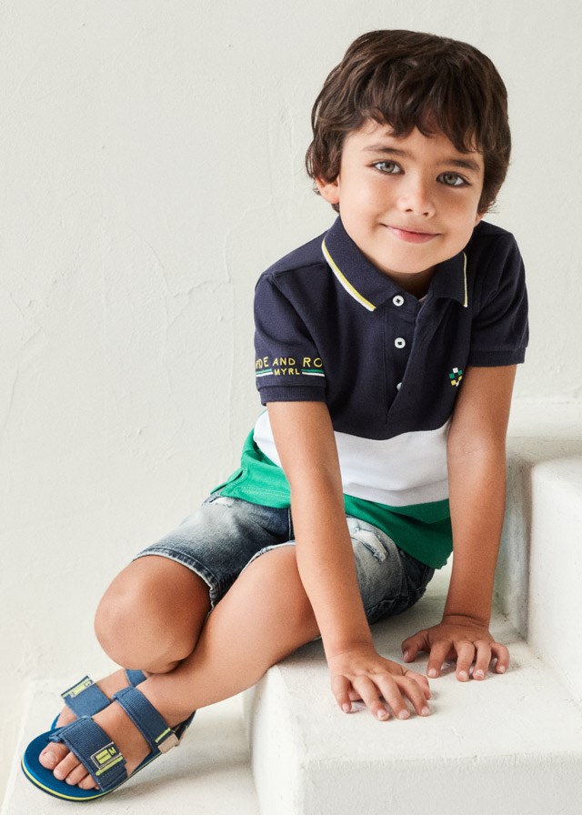Mayoral Yazlık Erkek Kısa Kol Polo T-shirt Yeşil