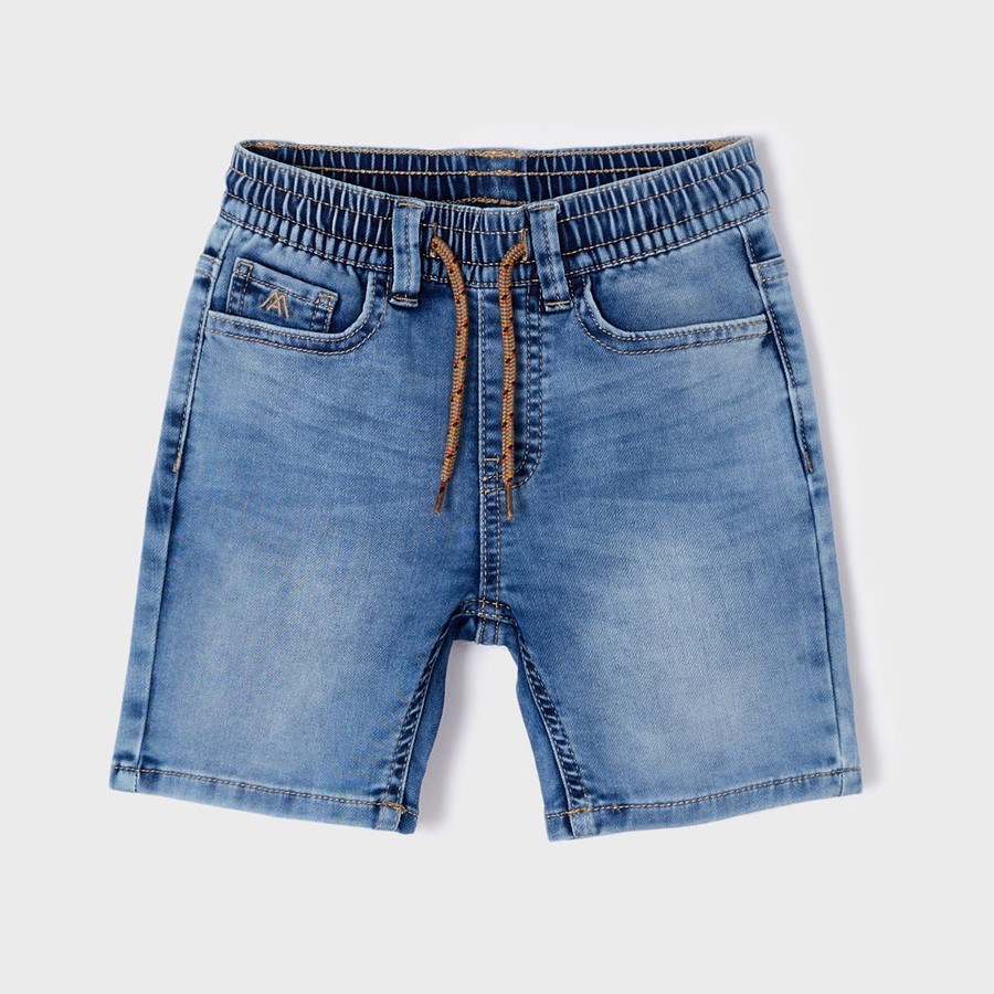 Mayoral Yazlık Erkek Denim Bermuda Şort Mavi