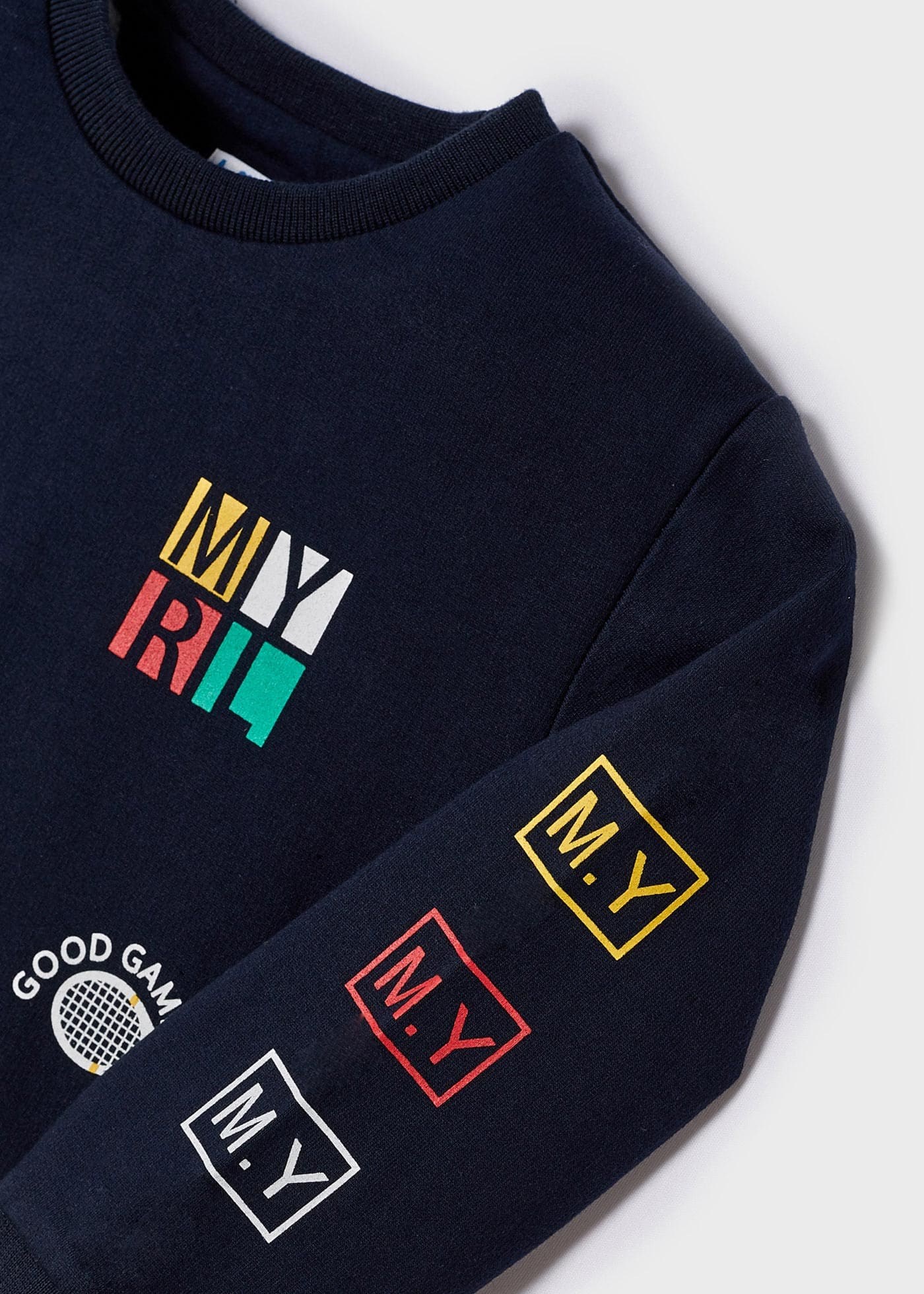 Mayoral Yazlık Erkek Uzun Kol Kapşonlu S-shirt Koyu Mavi