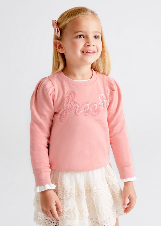 Mayoral Yazlık Kız Uzun Kol S-shirt Pembe