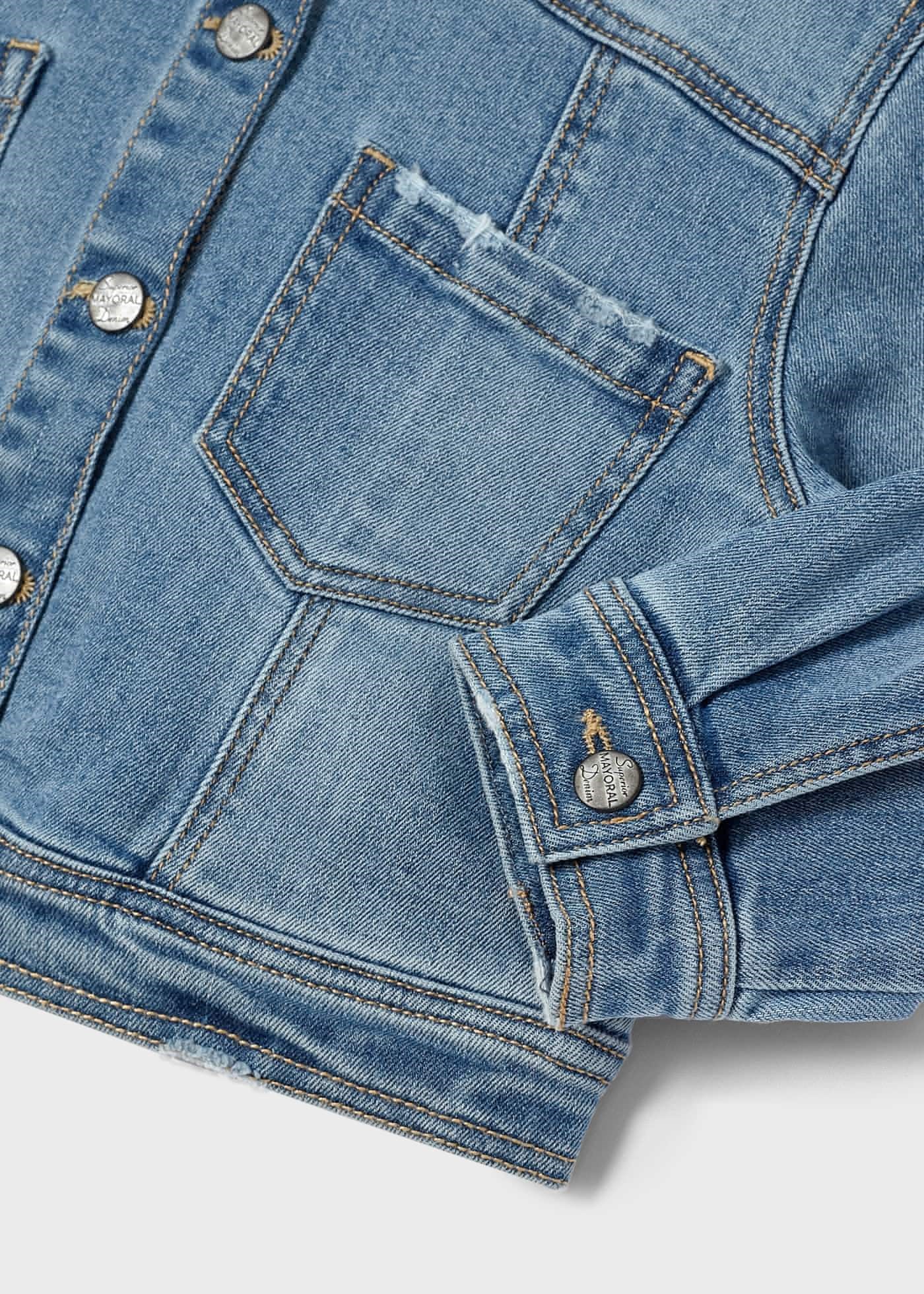Mayoral Yazlık Kız Denim Ceket Mavi