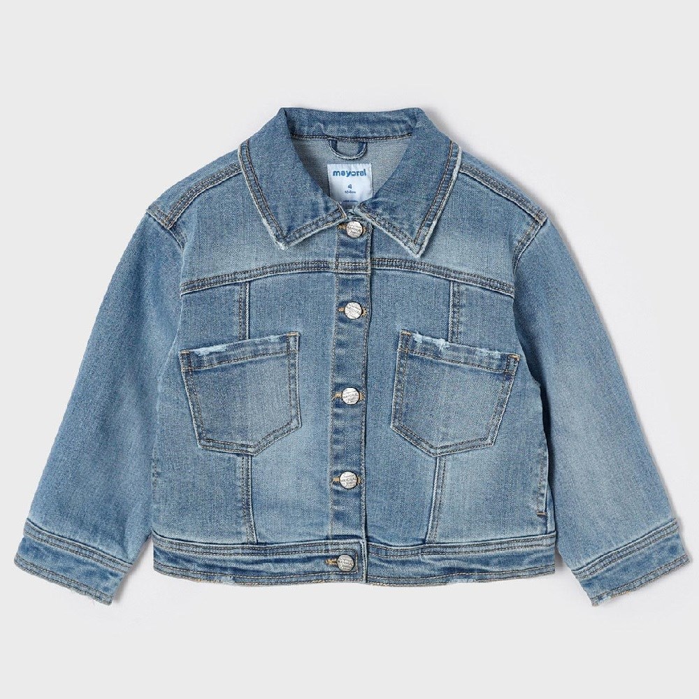Mayoral Yazlık Kız Denim Ceket Mavi