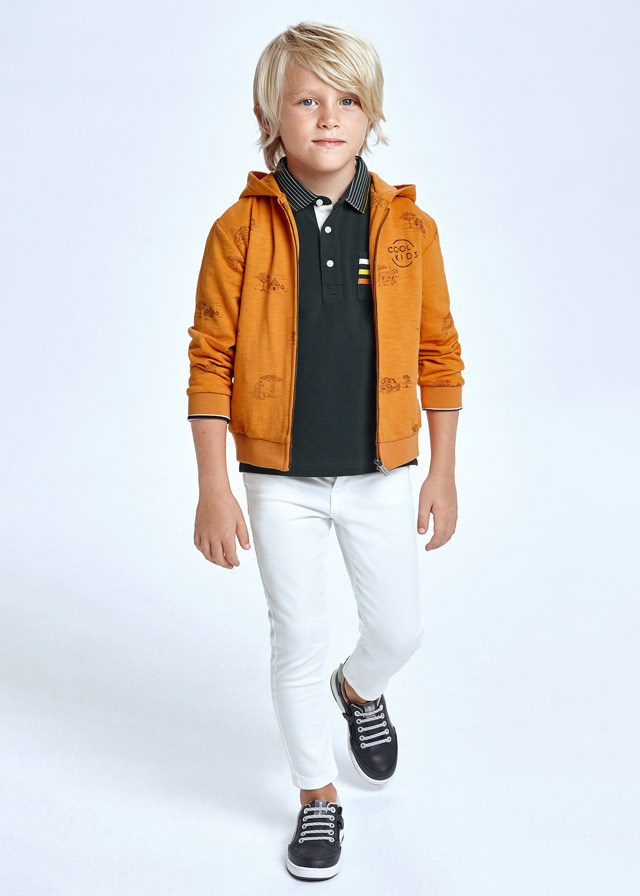 Mayoral Yazlık Erkek Twill Skinny Fit Pantolon Beyaz