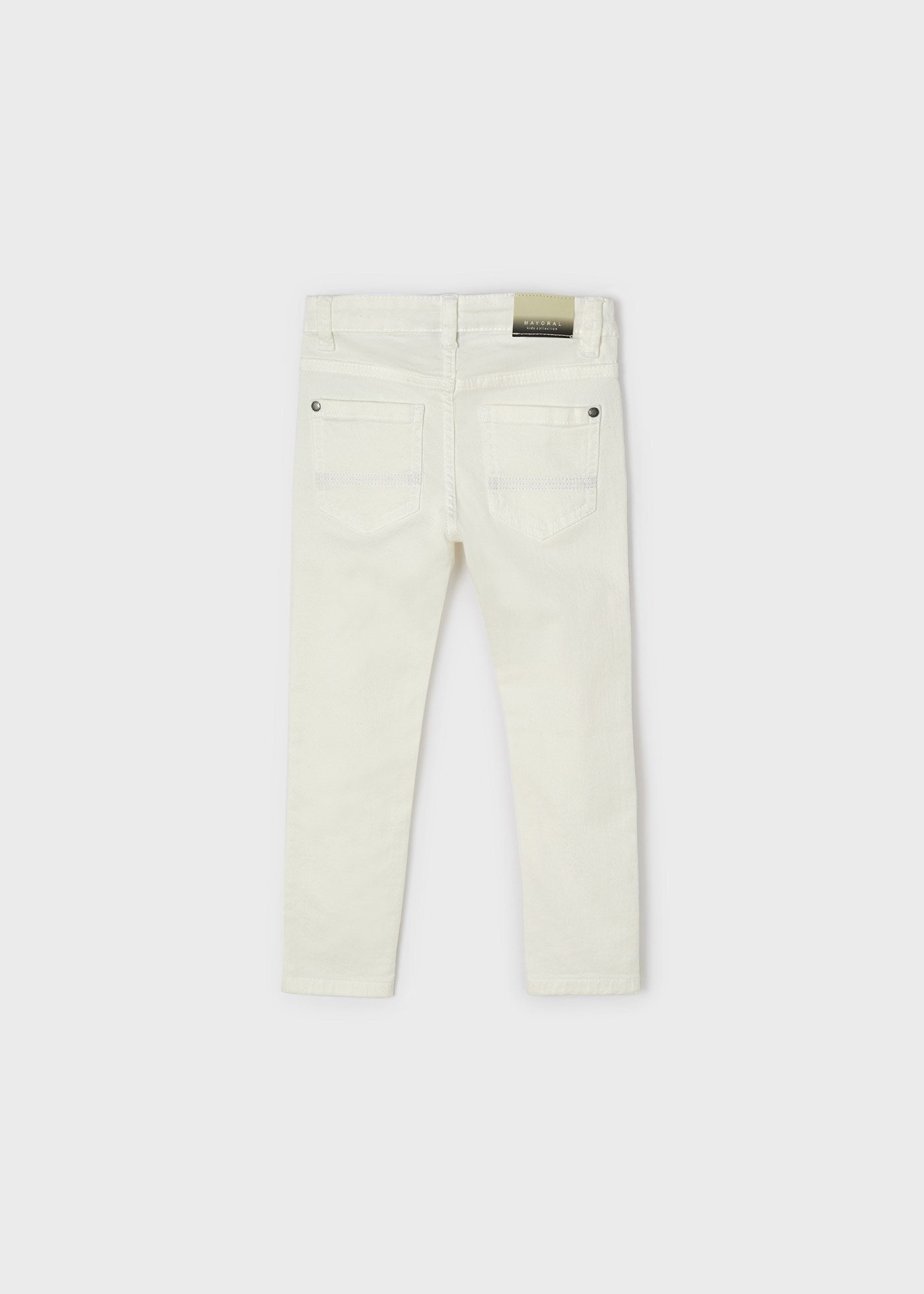 Mayoral Yazlık Erkek Twill Skinny Fit Pantolon Beyaz
