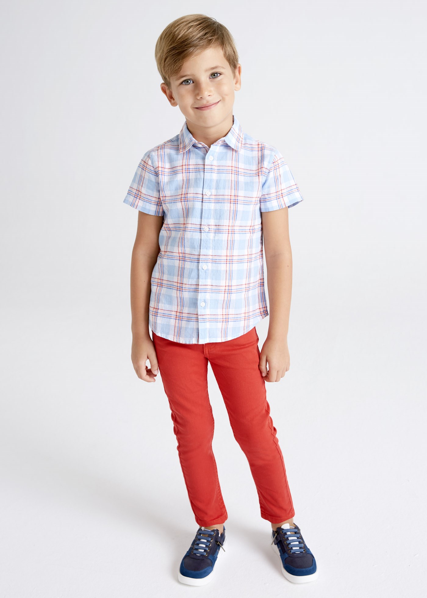 Mayoral Yazlık Erkek Twill Skinny Fit Pantolon Kırmızı