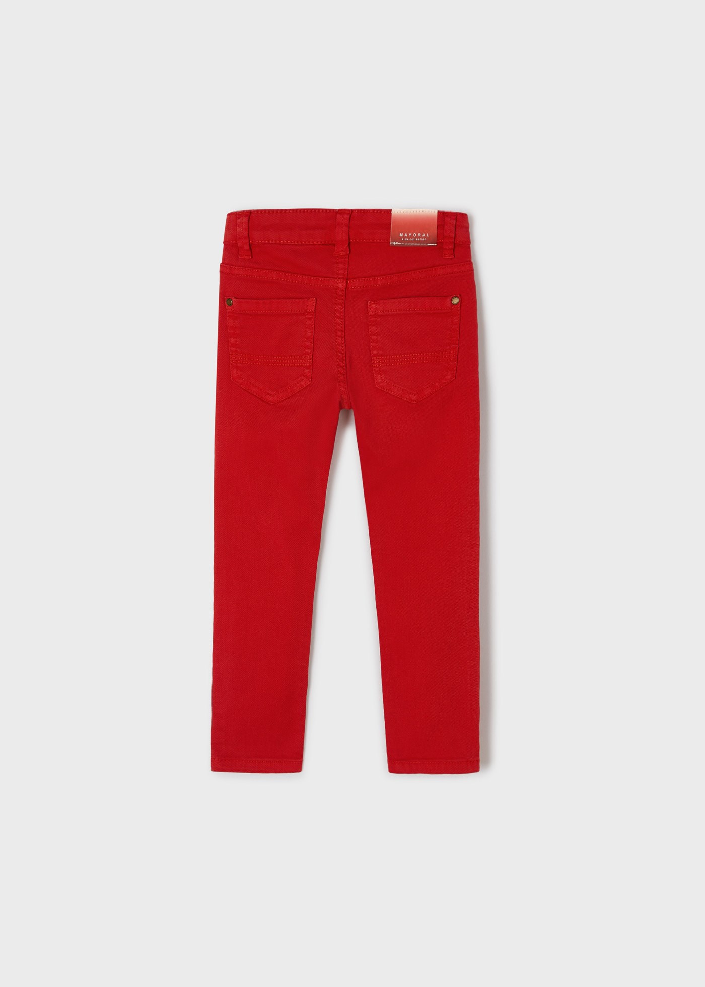 Mayoral Yazlık Erkek Twill Skinny Fit Pantolon Kırmızı