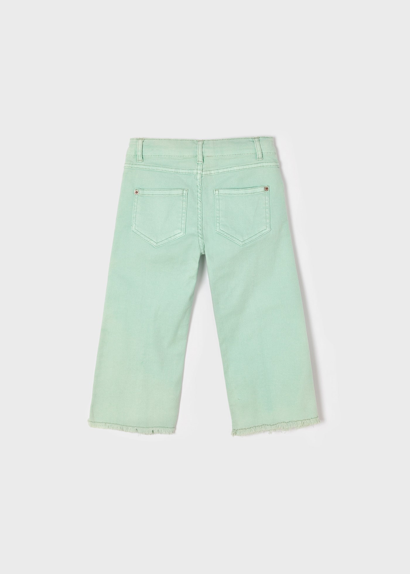 Mayoral Yazlık Kız Cropped Pantolon Yeşil