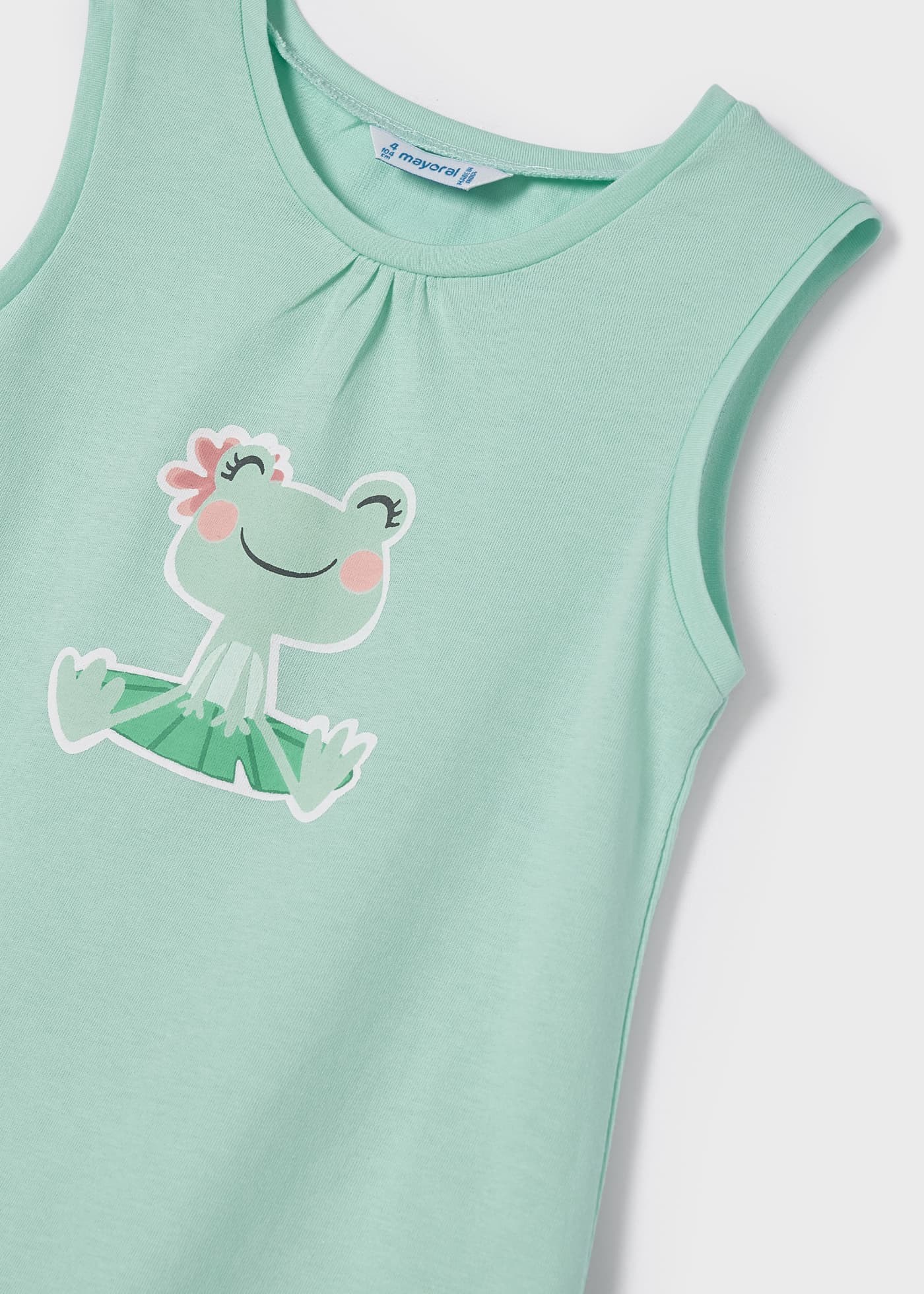 Mayoral Yazlık Kız Kolsuz Şort Pijama Takım Yeşil