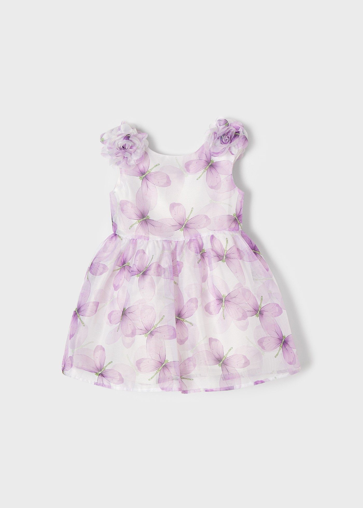 Mayoral Yazlık Kız Organza Elbise Mor