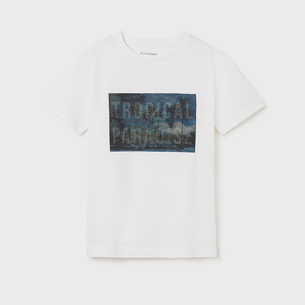 Mayoral Yazlık Erkek Kısa Kol T-shirt Beyaz