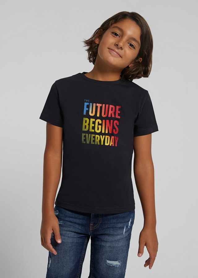 Mayoral Yazlık Erkek Kısa Kol T-shirt Siyah