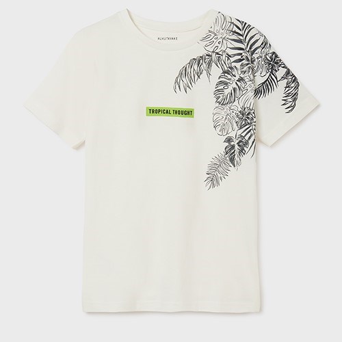 Mayoral Yazlık Erkek Kısa Kol T-shirt Beyaz