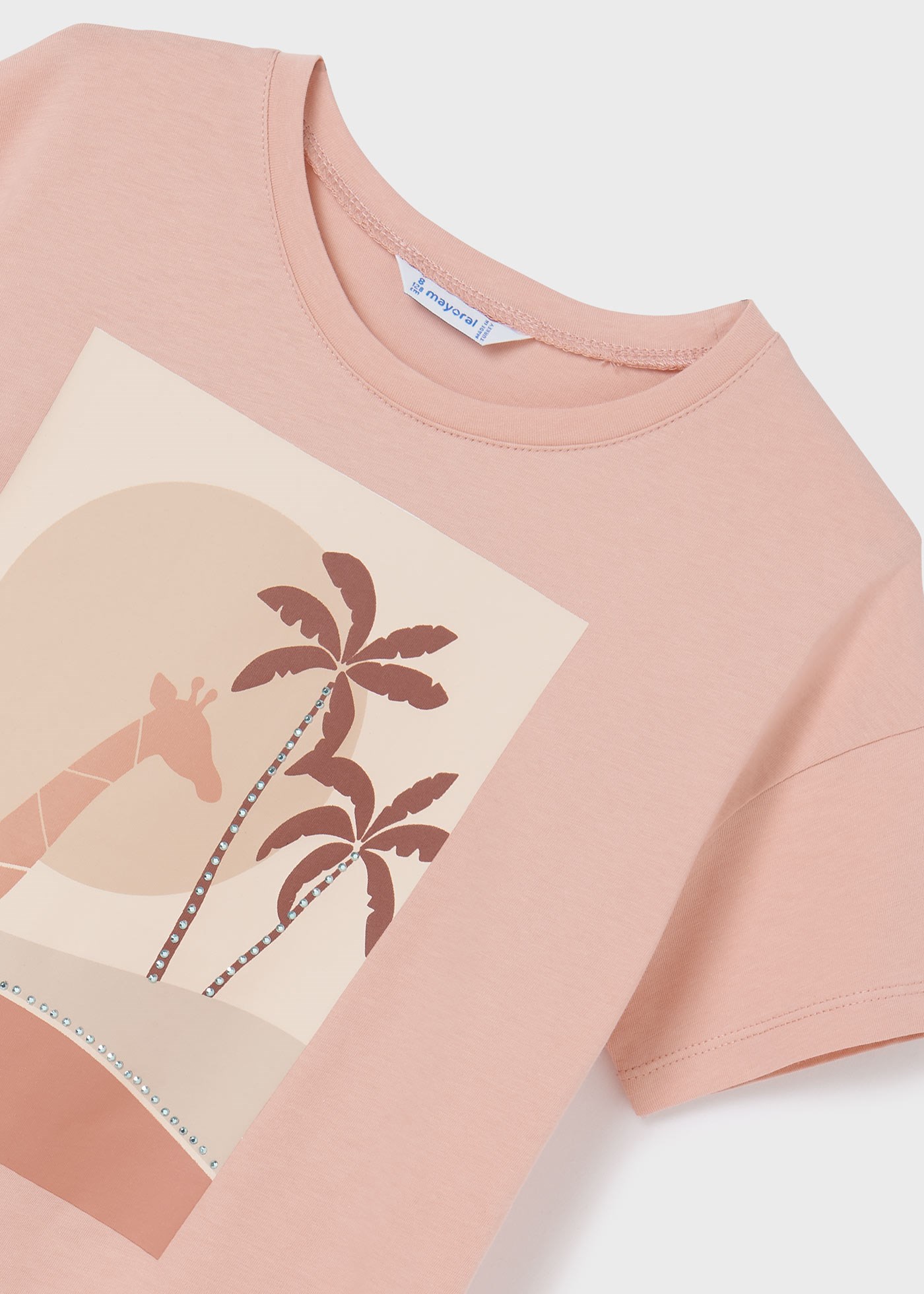 Mayoral Yazlık Kız Kısa Kol T-shirt Pembe