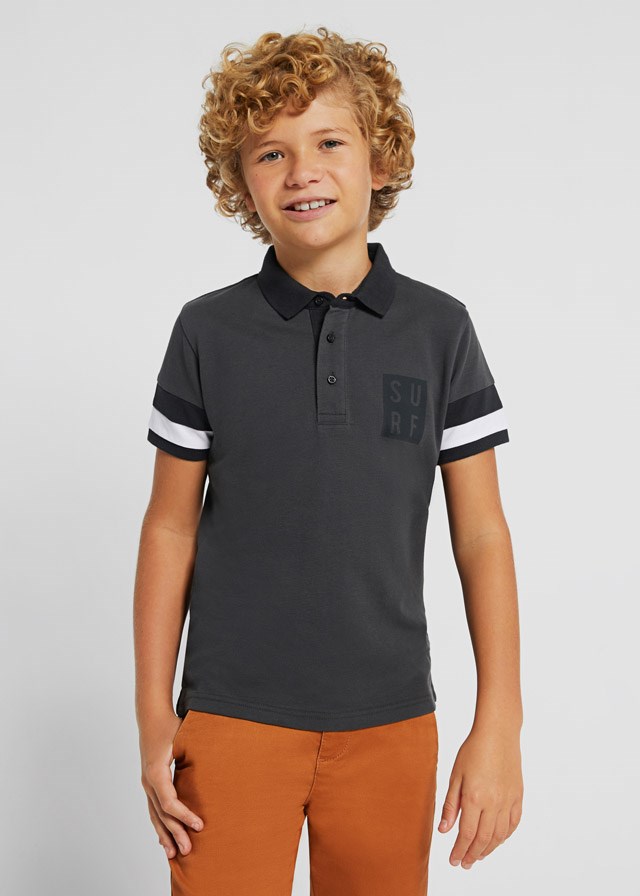 Mayoral Yazlık Erkek Kısa Kol Polo T-shirt Gri