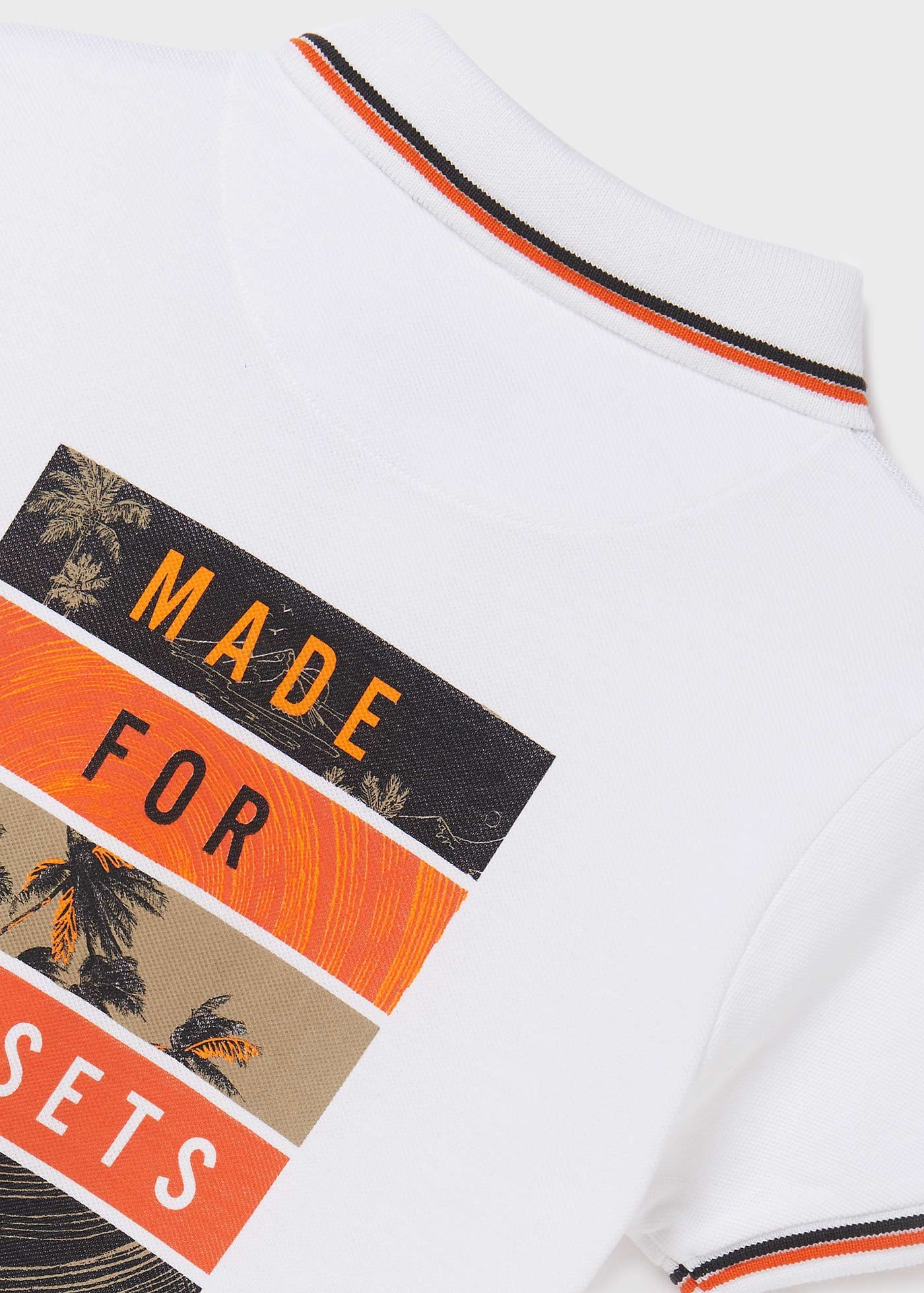 Mayoral Yazlık Erkek Kısa Kol Polo T-shirt Beyaz