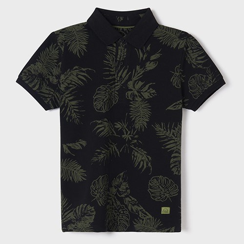 Mayoral Yazlık Erkek Kısa Kol Polo T-shirt Siyah