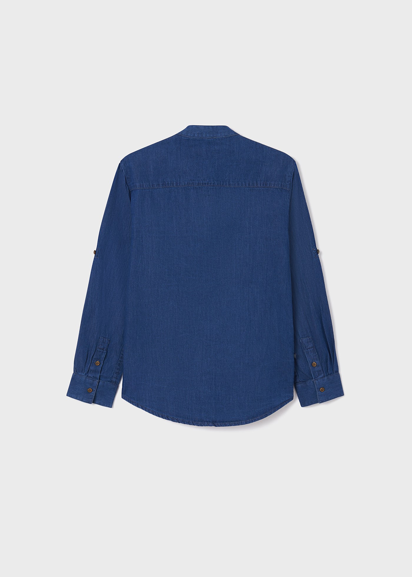 Mayoral Yazlık Erkek Uzun Kol Denim Gömlek Mavi