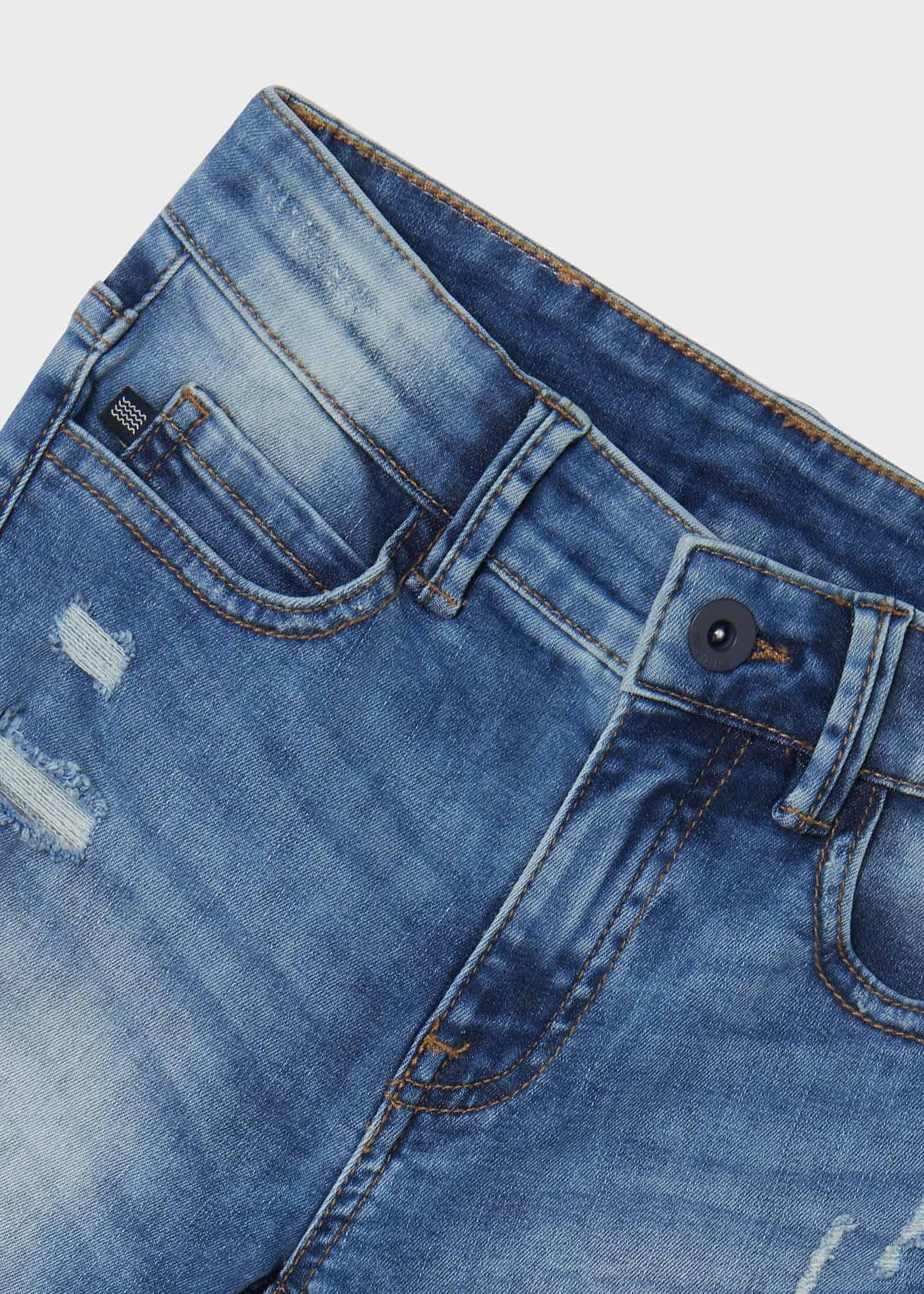 Mayoral Yazlık Erkek Bermuda Denim Şort Mavi