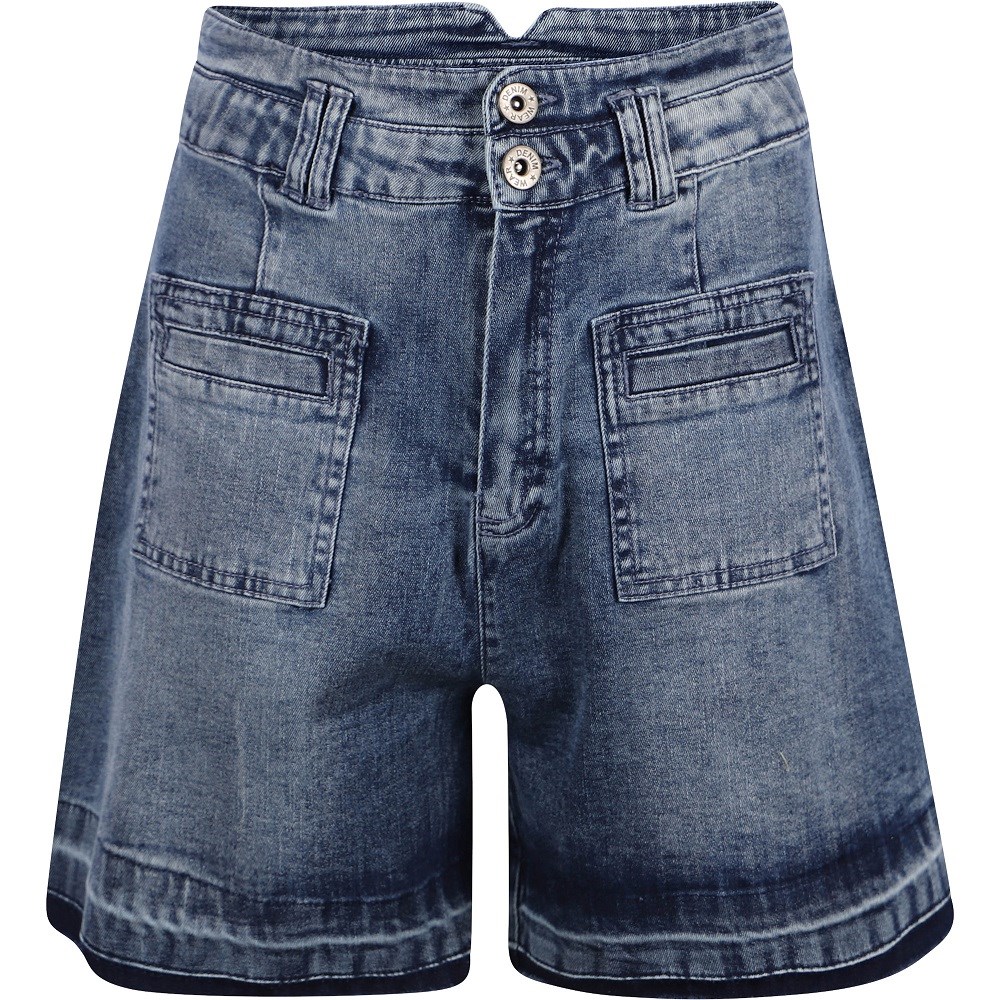 Mayoral Yazlık Kız Denim Şort Gri