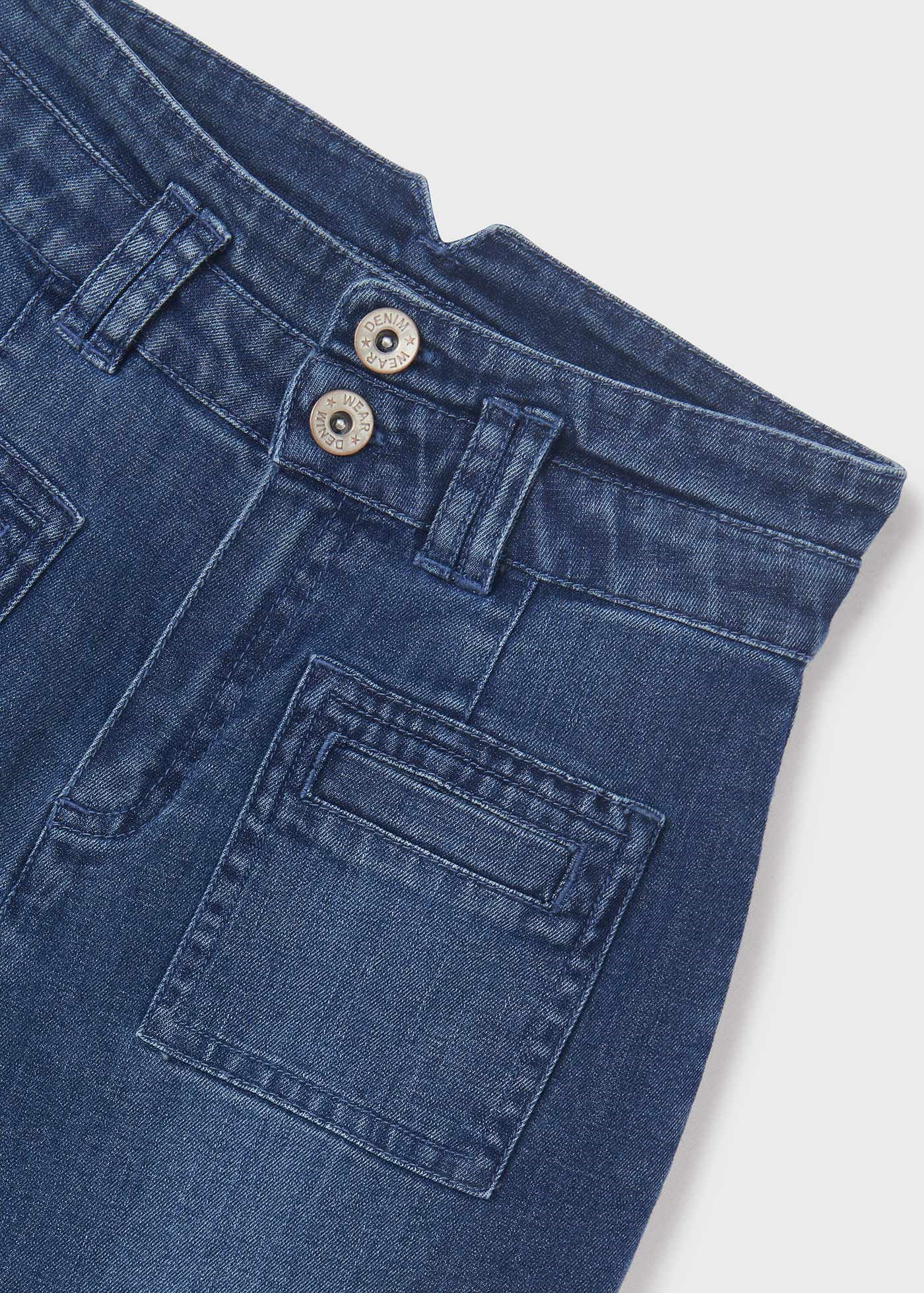 Mayoral Yazlık Kız Denim Şort Mavi