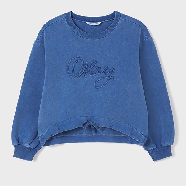 Mayoral Yazlık Kız Uzun Kol S-shirt Mavi