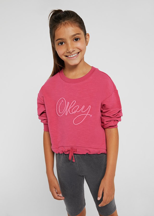 Mayoral Yazlık Kız Uzun Kol S-shirt Pembe