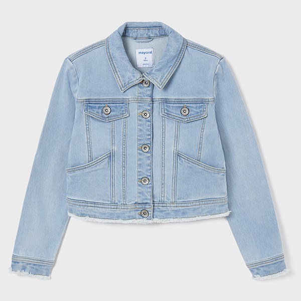 Mayoral Yazlık Kız Denim Ceket Mavi