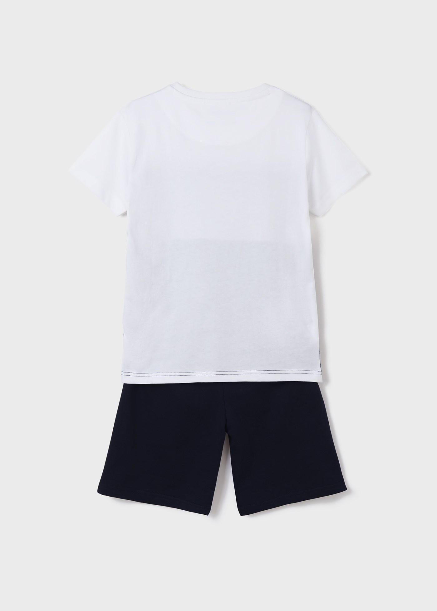 Mayoral Yazlık Erkek Kısa Kol T-shirt Bermuda 2'li Set Koyu Mavi
