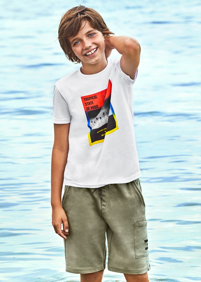 Mayoral Yazlık Erkek Kısa Kol T-shirt Bermuda Şort 2'li Set Yeşil