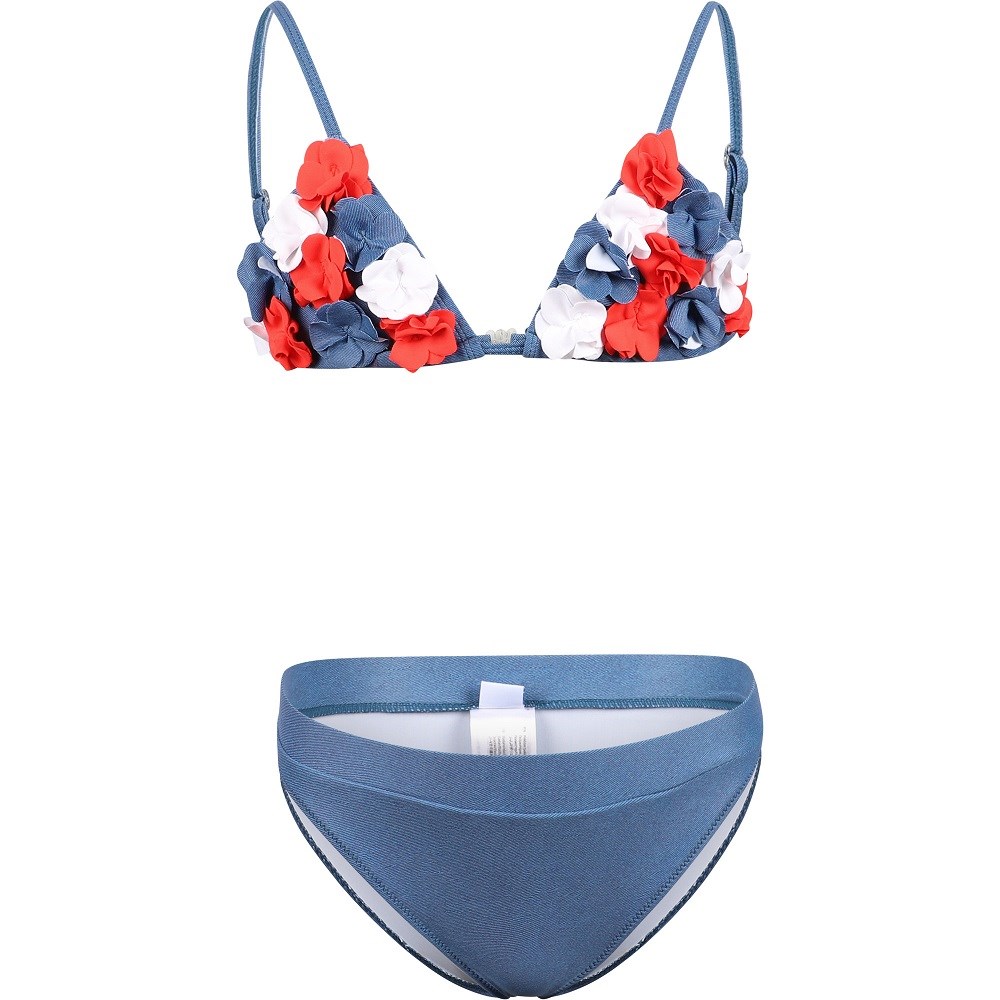Mayoral Yazlık Kız Çiçekli Bikini Mavi