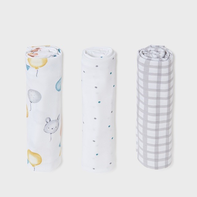 Mayoral Bebek Penye Battaniye 3'lü Set Gray 