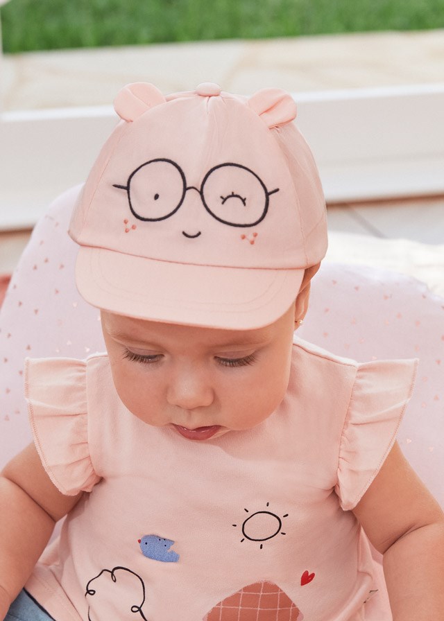 Mayoral Yazlık Kız Bebek Kasket Şapka Pembe