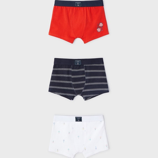 Mayoral Yazlık Erkek Boxer Külot 3'lü Set Kırmızı