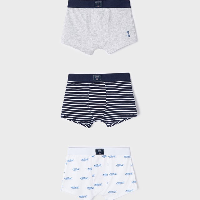 Mayoral Yazlık Erkek Boxer Külot 3'lü Set Gri
