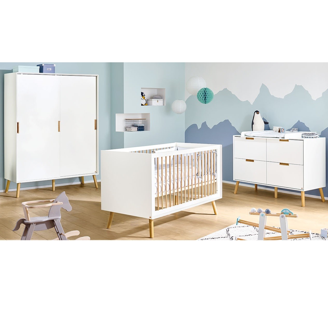 Pinolino Edge Beşik+Şifonyer+Dolap