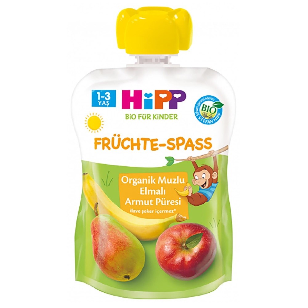 Hipp Organik Muzlu Elmalı Armut Püresi 100 gr Orjinal