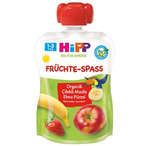 Hipp Organik Çilekli Muzlu Elma Püresi 100 gr