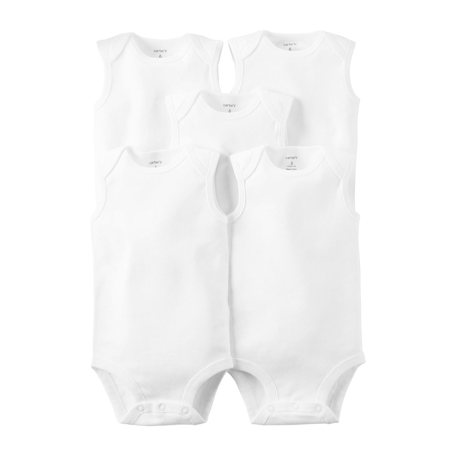 Carter's Yazlık Bebek Kolsuz Body 5'li Set