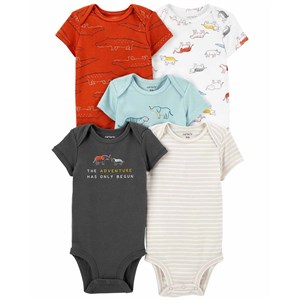 Carter's Yazlık Erkek Bebek Kısa Kol Body 5'li Set