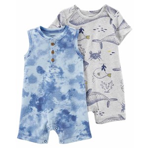 Carter's Yazlık Erkek Bebek Kısa Tulum 2'li Set