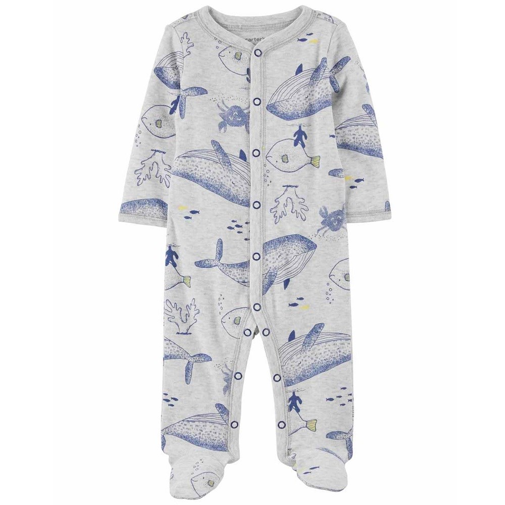 Carter's Yazlık Erkek Bebek Uzun Kol Patikli Tulum