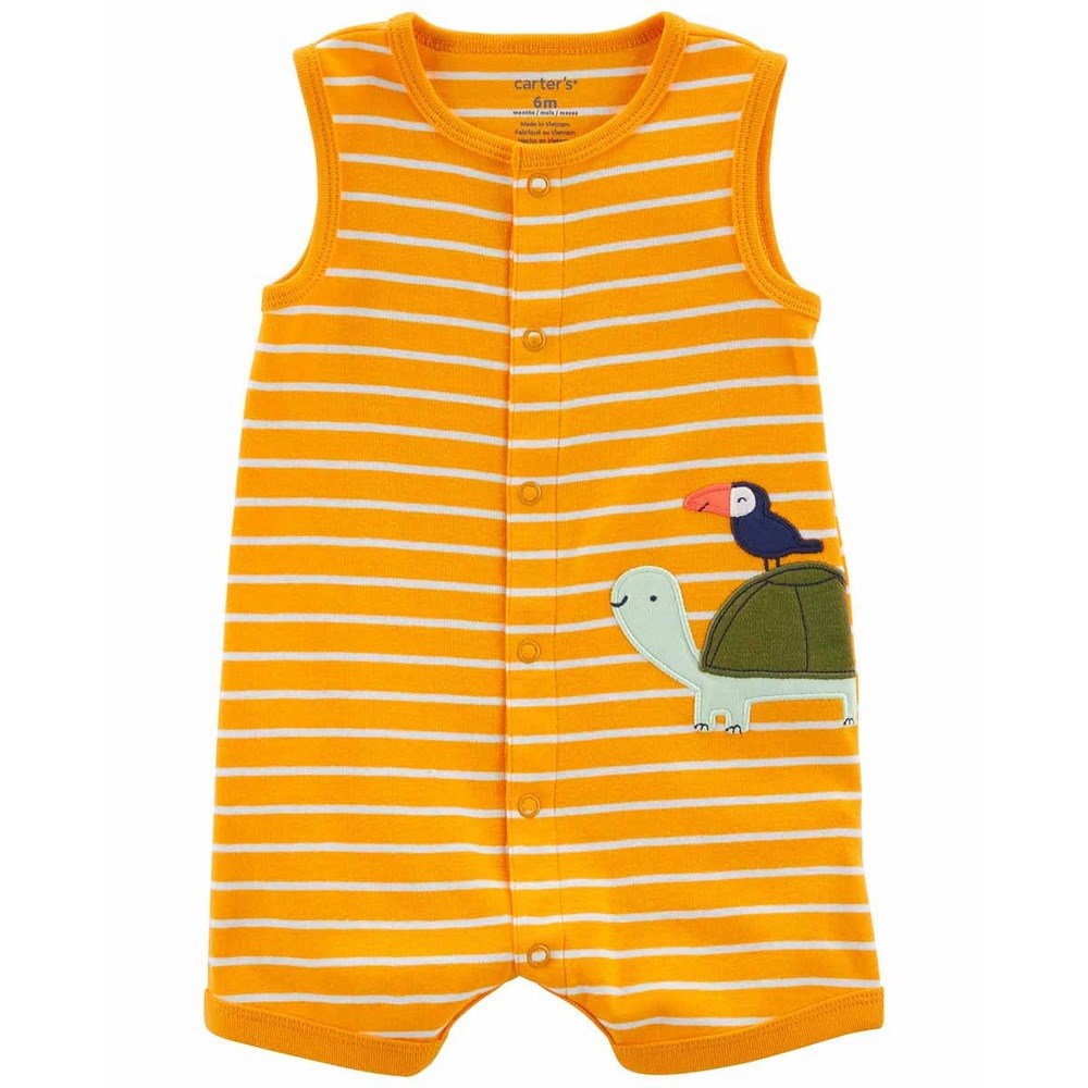 Carter's Yazlık Erkek Bebek Kısa Tulum Sarı