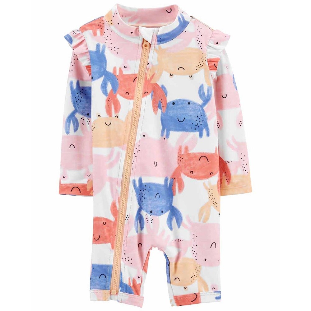 Carter's Yazlık Kız Bebek Upf +50 Güneş Koruyuculu Mayo Pembe