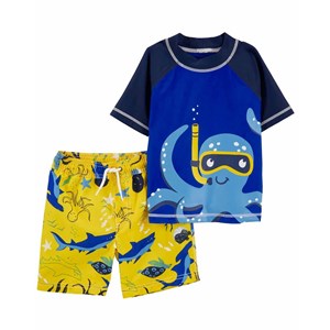 Carter's Yazlık Erkek Bebek Upf +50 Güneş Koruyuculu Mayo 2'li Set
