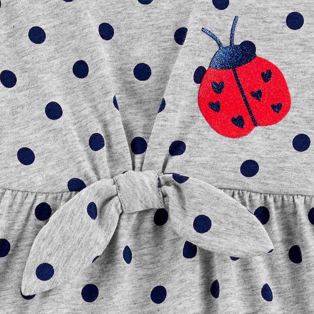 Carters Yazlık Kız Uzun Kol T-shirt Tayt 2'li Set Kırmızı