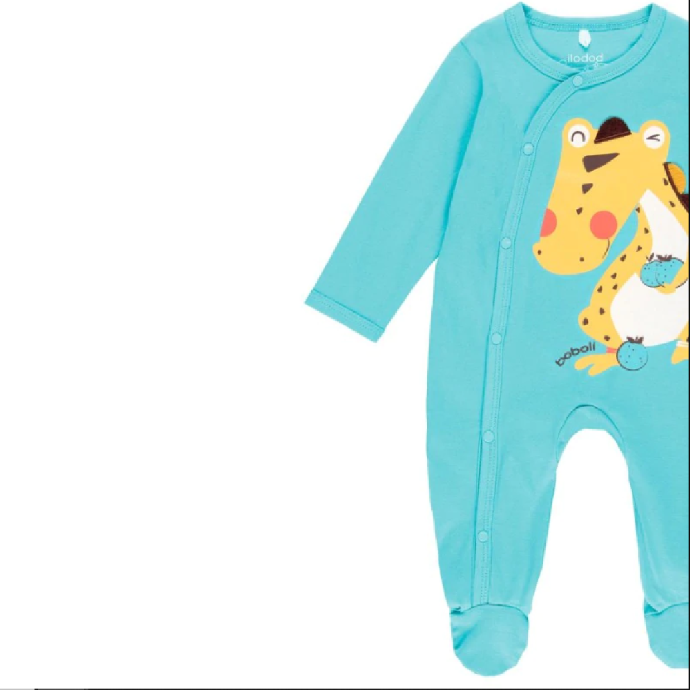Boboli Yazlık Erkek Bebek Uzun Kol Tulum Mavi