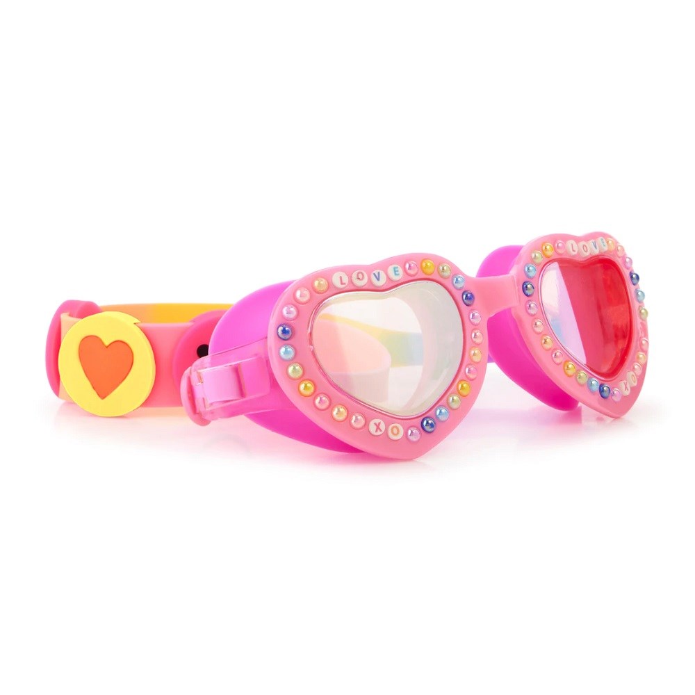 Bling2o Charming Two Hearts Pink Çocuk Deniz Gözlüğü 