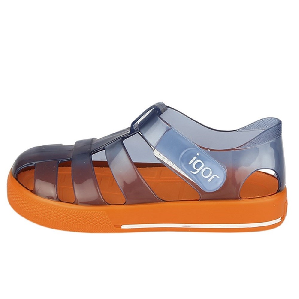 igor Yazlık Çocuk Sandaleti Star Bicolor Navy Orange Turuncu