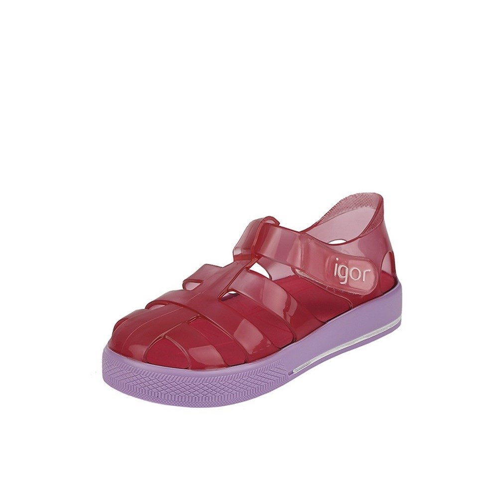 igor Yazlık Çocuk Sandaleti Star Bicolor Fuchsia Lilac Pembe