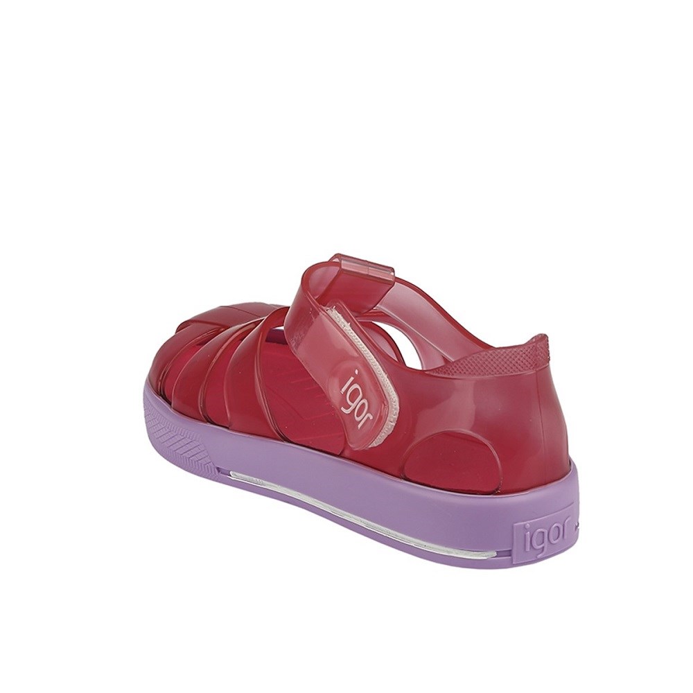 igor Yazlık Çocuk Sandaleti Star Bicolor Fuchsia Lilac Pembe